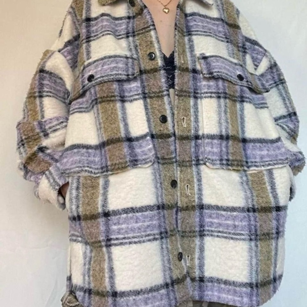 Zara plaid shacket
